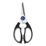 HENCKELS Heavy Duty Kitchen Shears Stainless Steel Black, Multi-Purpose Serrated Scissors That Come Apart