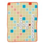 Franco Collectibles Scrabble Bedding Super Soft Micro Raschel Throw, 46 in x 60 in, (Official Licensed Product)