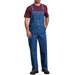 Dickies Men's Big-Tall Bib Overall, Stone Washed, 46W x 30L