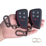 TANDRIVE Key Fob Cover for 2022 2023 2024 2025 Chevy Silverado 1500 GMC Sierra 1500, 2024 2025 Silverado Sierra 2500HD 3500HD, Silicone, 2-Pack, Black