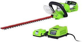 Greenworks 24V 22" Cordless Hedge Trimmer, 2.0Ah Battery and Charger Included