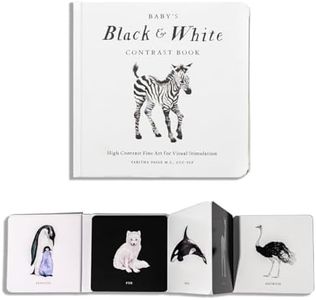 Baby's Black and White Contrast Book: High-Contrast Art for Visual Stimulation at Tummy Time (Our Little Adventures Series)