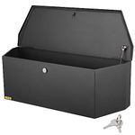 VEVOR Trailer Tongue Box, Carbon Steel Tongue Box Tool Chest, Heavy Duty Trailer Box Storage with Lock and Keys, Utility Trailer Tongue Tool Box for Pickup Truck Bed, RV Trailer, 36"x12"x12"