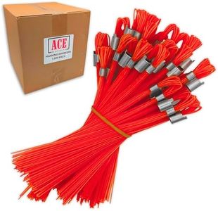 ACE Supply Red Marking Whiskers - 1000 Pack - Durable Marking Whisker Set - Use Survey Whiskers As Survey Stakes, Construction Markers, Or Trail Markers