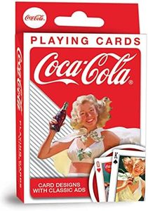 MasterPieces Family Games - Coca-Cola Vintage Pin-ups Playing Cards - Officially Licensed Playing Card Deck for Adults, Kids, and Family