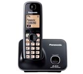 Panasonic Single Line Digital Cordless Telephone, Black