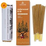 Christmas Balsam Cedar Incense Sticks - (80 Scented Sticks) Charcoal Free, Made from Upcycled Flowers | like Freshly Cut Christmas Tree Incense Sticks, Cypress Woodsy & Moss notes | For Holiday Cheers