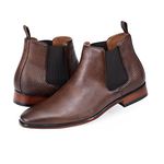 Tommy Hilfiger Men's Sesame Chelsea Boot, Dark Brown 200, 9