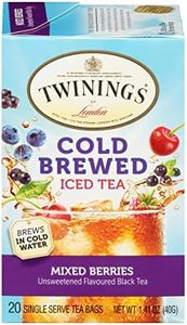 Twinings of London Mixed Berries Cold Brewed Iced Tea Bags, 20 Count (Pack of 6)