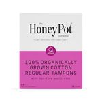 The Honey Pot Company Regular Organic Cotton Tampons 18 Count