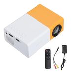 Mini Portable Projector, 1080P Full HD Video Projector Built in HiFi Speaker Compatible with HDMI, USB, Audio, TF Card, AV and Remote Control. (US Plug)