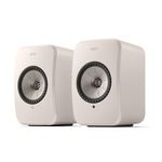 KEF LSX II LT Wireless Bookshelf Speakers, Stone White | Music | TV & Home Cinema | Gaming | HDMI ARC | USB-C | Bluetooth | AirPlay 2 | Chromecast | Spotify