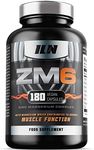 ZM6 - High Strength Zinc Magnesium Supplement - Zinc and Magnesium tablets for normal Muscle Function - Zinc Magnesium Booster - 180 Vegetarian Capsules