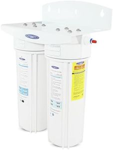 Crystal Quest Under Sink Water Filtration System 1500-2000 Gallon Capacity Advanced Under Counter Water Filter for Kitchen & Drinking Water Purifier Removes Chlorine, Sediment, Easy Install