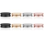8pcs Magnetic Hijab Pins, Multi-Use Strong Magnet Buttons Pinless Brooch No-Snag Scarf Clasp for Women Scarves Clothes(Oblate Style)
