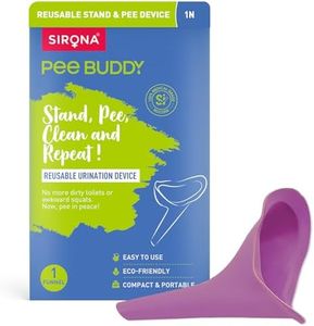 PeeBuddy Female Urination Device Lightweight Silicone Funnel for Women, Medical Grade Hydrophobic Anti-Bacterial Silicone Reusable Pee Funnel Perfect for Travel, Outdoor Activities, Camping, Hiking