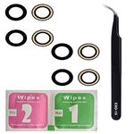 iReplaceParts Pack of Two Camera Lens For iPhone 14 (6.1") Rear Camera Lens Replacement Kit With ESD-15 Tweezers and Wet & Dry Screen Wipe Pack