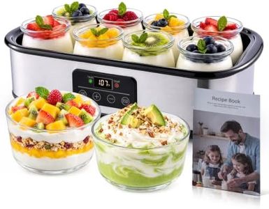 BTZHRI Yogurt Maker Machine, 2 x 1qt+8 x 6oz Greek Probiotic Yogurt Maker