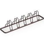SimpleHouseware Bike Rack Bicycle Floor Parking Storage Stand for 5 Bikes, Adjustable, Bronze