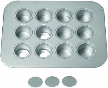 Chicago Metallic 12-Cup Mini-Cheesecake Pan, 14-Inch-by-10.75-Inch