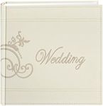 Wedding Scroll Embroidered Photo Album, Ivory