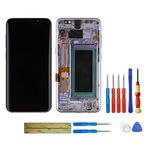 SWARK LCD Display Compatible with Galaxy S8 SM-G950 Touch Screen Digitizer (Orchid Gray with Frame) Cell Phones Parts + Tools