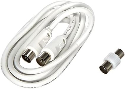 Meliconi Cavo per Antenna da 2 m, Bianco, per Televisore