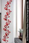 Bikri Kendra 32 Love Heart RED 3D Acrylic Decorative Mirror Wall Stickers