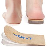 SQHT Adjustable Orthopedic Heel Lift Inserts - Height Increase Insoles for Leg Length Discrepancies and Achilles Tendonitis, Heel Cushion Lifts for Men and Women, Beige: Small-women's 4.5-9.5|men's