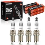 A-Premium Iridium & Platinum Spark Plugs Compatible with Toyota Camry, RAV4, Corolla, Highlander, Matrix & Scion tC, xB & Lexus HS250h & Mazda Miata & Pontiac Vibe & Daewoo Lanos & Lotus, Pack of 4