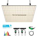 VIVOSUN VS3000 LED Grow Light with Samsung LM301 Diodes & Daisy Chain Driver Dimmable Lights Sunlike Full Spectrum for Indoor Plants Seedling Veg and Bloom Plant Grow Lamps for 3x3/4x4 Grow Tent