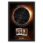 Ritwika's Personalized Picture Frame - Starmap With Spotify Song Code, Constellation With Your Two Photos, Name Message, Place Date & Time | With Glass, Size 13.5 x 19.5 IN, Set of 1