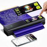 Phomemo 5" Smart Touchscreen Professional Tattoo Stencil Printer, Bluetooth Tattoo Printer Machine with 100Pcs Premium Transfer Paper for Artists & Beginners, Compatible with Phone, Tablet, PC, Black