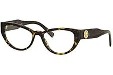 Versace Women's Eyeglasses VE3280B VE/3280/B 108 Havana Optical Frame 51mm, Havana, 51