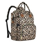 Diaper Bag Backpack Multifunction Maternity Diaper Bag for Baby Girls & Boys Large Capacity Travel Nappy Bags Leopard Print