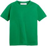 Mud Kingdom Toddler Boys T-Shirt Short Sleeve Summer Holiday Plain Green 2 Years Soft