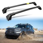 AUXPACBO 265 LBS Cross Bars Fits for Ford Bronco Sport First Edition 2021 & Outer-Banks 2022 2023 2024 2025 & Badlands 2021 2022 2023 2024 2025 Off-Road Adjustable Roof Rack Crossbar Luggage Rack
