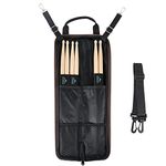 EASTROCK 3 Pair Drum Sticks, with Drum Sticks Bag,Floor Tom Hook,Carrying Strap for Drumsticks,Drum Wire Brushes,Mallets(Brown)