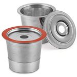 Reusable K Cups Coffee Pod Filters for Keurig 1.0 & 2.0 Single Cup Coffee Makers, Universal Refillable KCups, Keurig filter, Reusable Kcup, K-cups Reusable Filter (2)