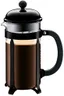 Bodum 34oz Chambord French Press Coffee Maker, High-Heat Borosilicate Glass, Stainless Steel, Black – Made in Portugal
