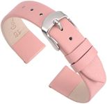 uxcell Pink Genuine Leather Band 12