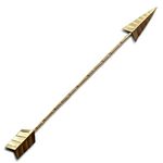 Wallcharmers Cast Iron Arrows (Gold, Single Arrow)