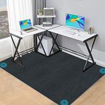 Office Chair Mat Carpet Floor Mat JAYFAN Office Rug Gaming Desk Mat Computer Chair Mats About 55" X 63" PVC Floor Mat Carpet Chair Mats Floor Protector Non Slip Rug Pad Chair Mat for Hardwood Floor