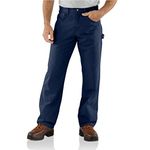 Carhartt Men's Loose Fit Carpenter Jean, Navy, 32x30