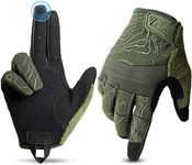 YOSUNPING Touchscreen Tactical Gloves for Men Women for Hunting Airsoft Paintball Gloves Green L