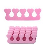 YYAOGAGNG 20pcs Soft Foam Sponge Toe Separators Finger Dividers Soft Sponge Finger Divider Spacer Nail Art Manicure Pedicure Tools