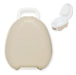 My Carry Potty - Natural Beige Travel Potty, Award-Winning Portable Toddler Toilet Seat for Kids to Take Everywhere