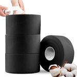 ANAMPION Zinc Oxide Tape - 4 Rolls 3.8cm x 10m Cohesive Bandage Flexible Breathable Wrist Finger Tape Easy Tear Athletic Sports Tape for Jiu Jitsu, Bouldering, Rock Climbing, Climbing & Golf (Black)