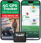 Tracki GPS Tracker for Vehicles – Real-Time 4G LTE Assets & Car Tracking Device with App, Magnetic Mount, Compact Design, Worldwide Coverage – iOS & Android (Subscription Required)