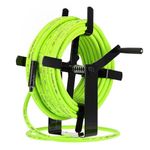 Flexzilla Manual Open Face Air Hose Reel, 3/8 in. x 100 ft, Heavy Duty, Lightweight, Hybrid, ZillaGreen - L8560FZ